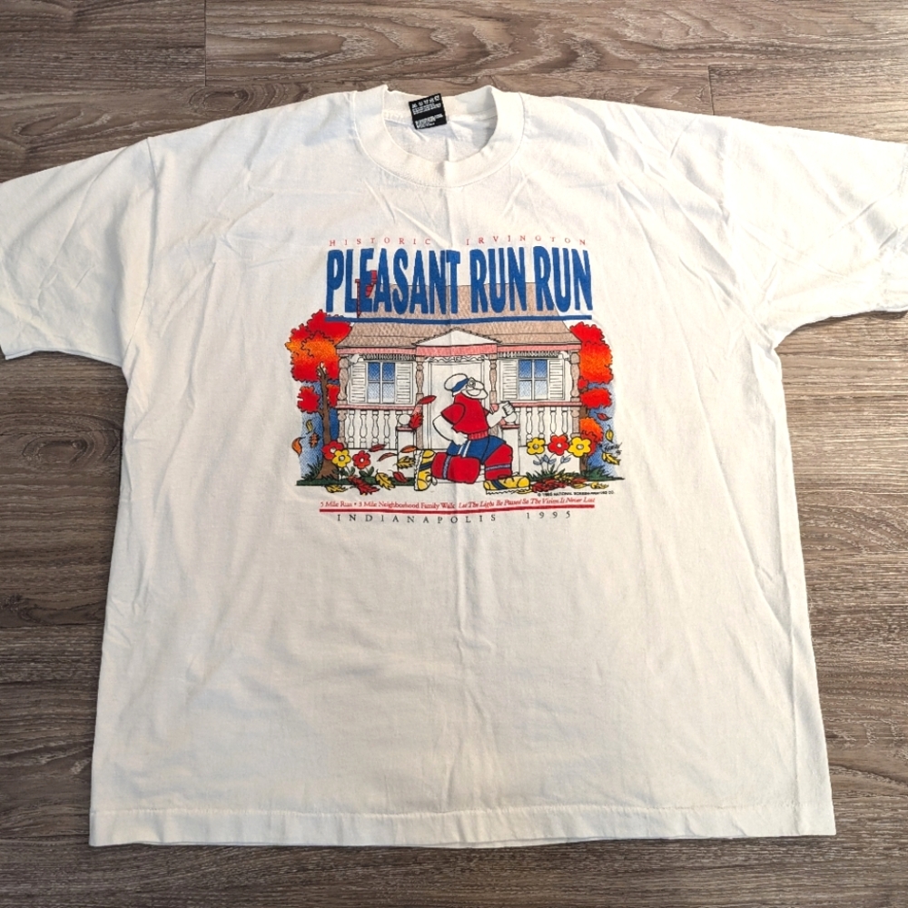 Vintage 90s Indianapolis runners graphic tee shirt XXL